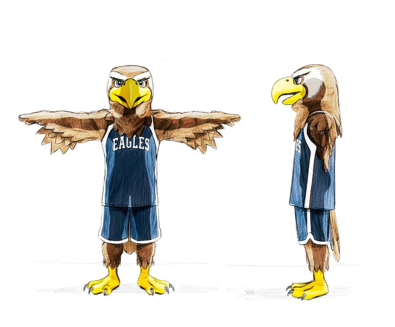 Mascota águila · Diseño